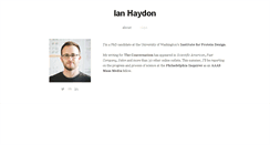 Desktop Screenshot of ianhaydon.com