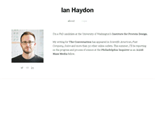 Tablet Screenshot of ianhaydon.com